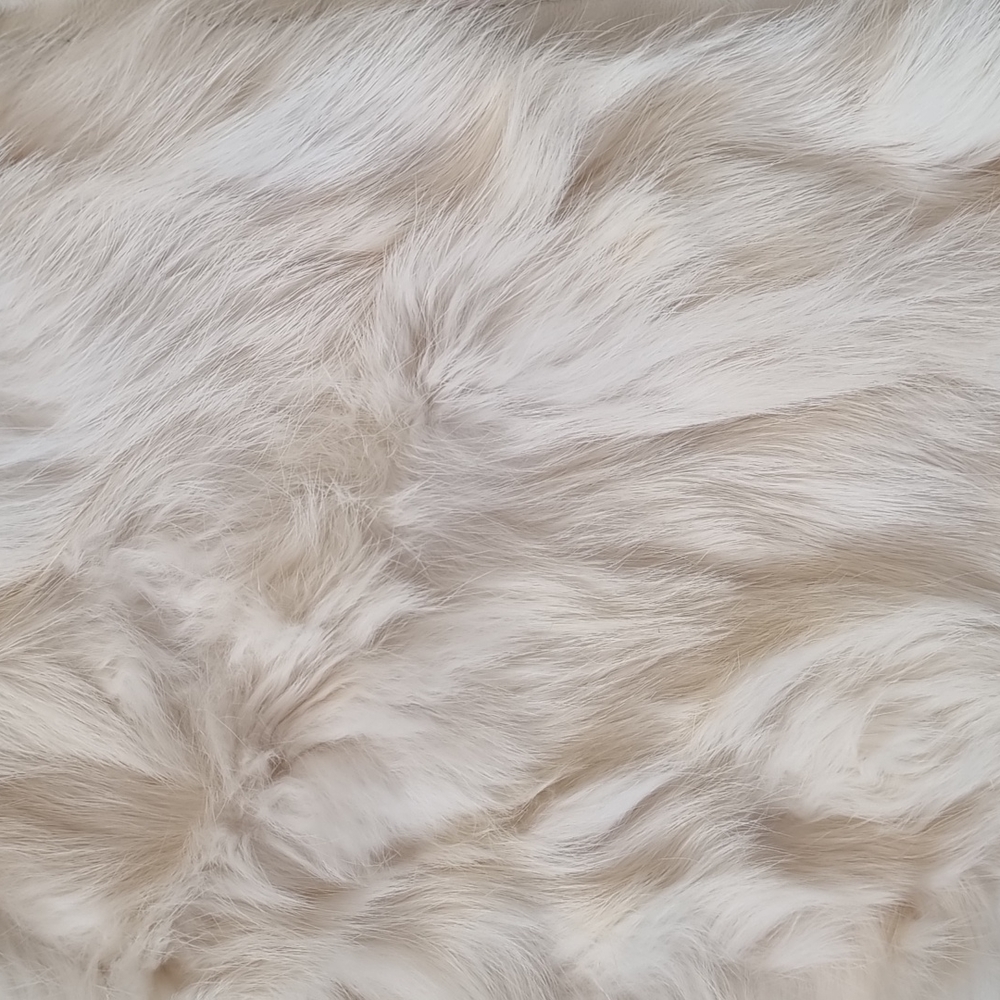 G Brand rabbit fur cream color vest size S - Picture 3 of 6